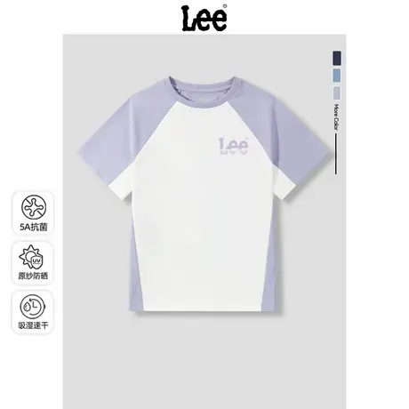Lee童装儿童速干衣夏季2025新款女童短袖t恤女孩子时髦洋气半袖薄商品大图