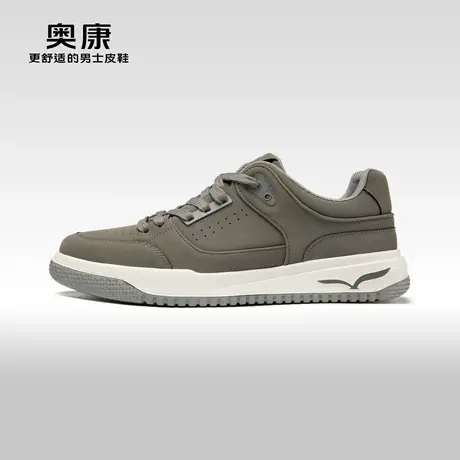奥康男鞋秋季新款低帮时尚休闲轻质软底户外复古舒适板鞋商品大图