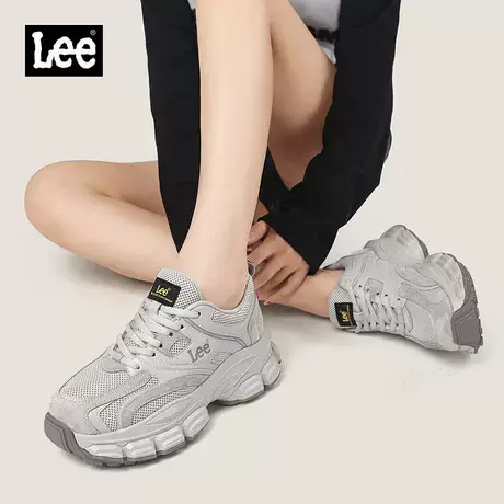 Lee老爹鞋女2025新款秋季透气女鞋厚底增高运动鞋百搭女士休闲鞋商品大图