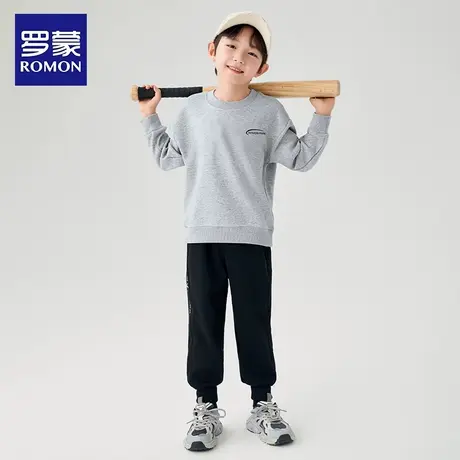 罗蒙童装儿童卫衣男孩2025新款秋装上衣男童春秋运动洋气大童打底商品大图