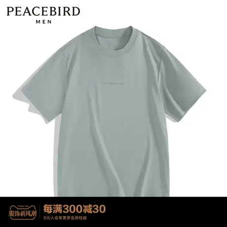 【商场同款】太平鸟男装 2023年春季新款宽松短袖T恤男B1DAD1G01商品大图