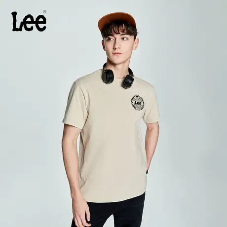 Lee商场同款23新品舒适版圆领棉质多色男短袖T恤LMT0045284DR商品大图