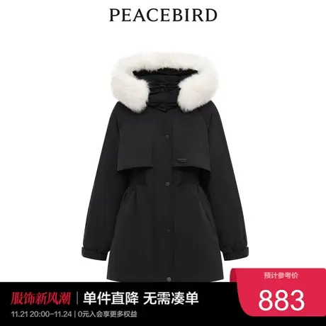 太平鸟高级潮流派克收腰羽绒服奥莱商品大图