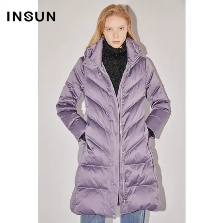 COVER冬季三防白鹅绒中长款羽绒服商品大图