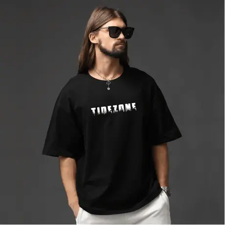 Ohlyah加肥加大码250G美式重磅纯棉短袖t恤男夏季ins潮牌宽松打底图片