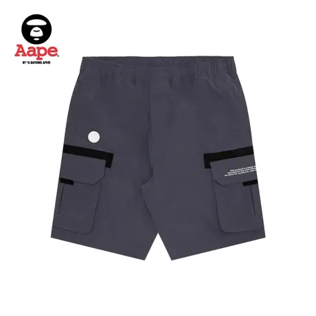 Aape旗舰店男装春夏工装口袋字母印花宽松潮流短裤6962XXK商品大图