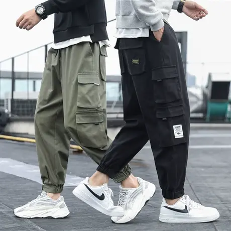 春秋工作服裤子男耐磨工装裤宽松冬季电焊纯棉工地劳保服工作裤子商品大图