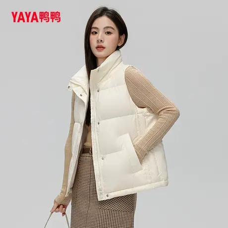 鸭鸭羽绒服女2023新品立领马甲时尚百搭上衣休闲舒适保暖马甲W图片