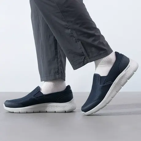 斯凯奇（Skechers）男鞋夏季2025新款穿脱健步鞋软底网面休闲鞋轻商品大图