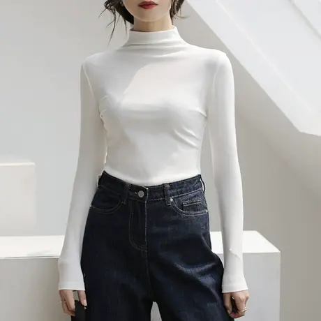 2024年早春季爆新款chic针织衫女装春秋冬打底衫气质洋气上衣t恤商品大图