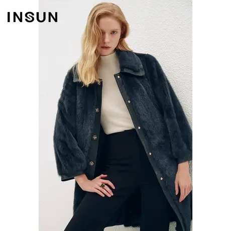 COVER冬季整件拼皮水貂皮草外套图片