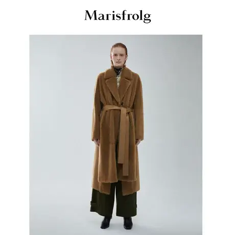 【浴袍大衣皮草】玛丝菲尔女装冬季新款皮草外套皮毛一体女商品大图