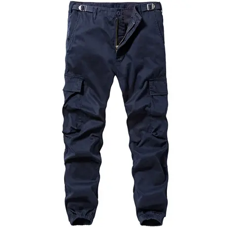 VIP束脚工装裤子男宽松多袋裤薄款九分裤日系复古百搭休闲裤潮牌商品大图