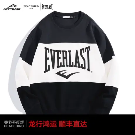 【AIRxPEACE】太平鸟男装 EVERLAST联名印花圆领卫衣男士套头上衣商品大图
