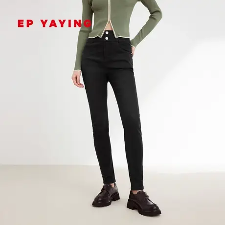 EP雅莹女装 高腰修身显瘦棉质牛仔裤 2023秋冬新款J609A图片