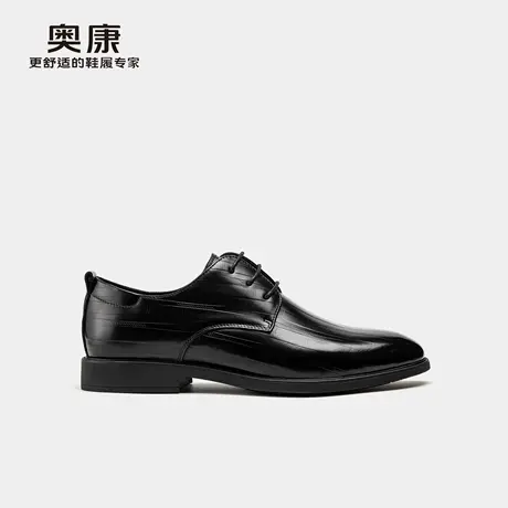 奥康 男鞋2025秋季德比鞋系带皮鞋商务正装通勤耐磨男皮鞋商品大图