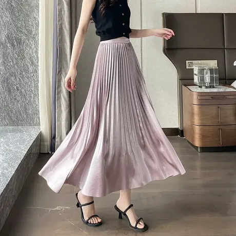 时尚百搭半身裙2025年春季新款女高级知性温柔百搭个性仙女半裙图片