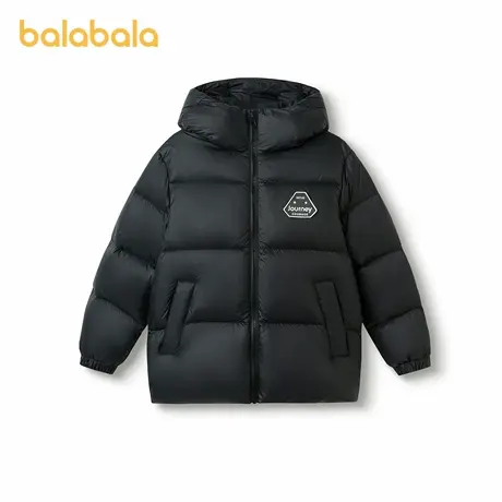 巴拉巴拉童装儿童羽绒服男童女童2025年冬季保暖三防防风连帽外套商品大图