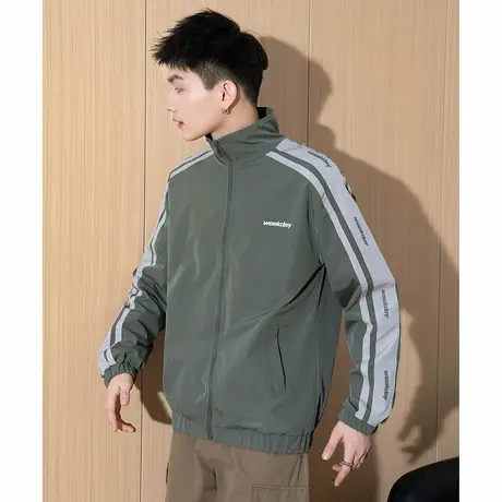 唐狮秋季外套男立领休闲运动风户外百搭青少年短款外套男潮TUTA图片