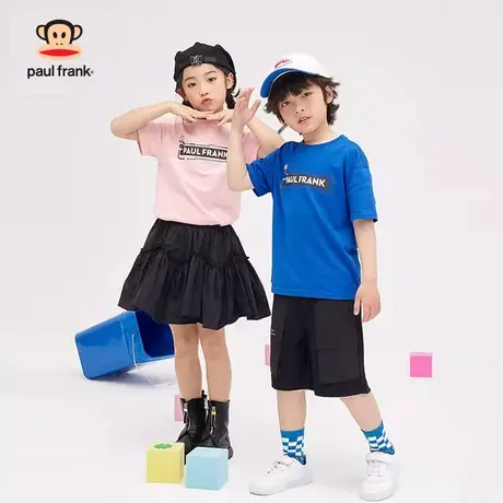 大嘴猴男女童装短袖t恤2023年夏季新品半袖中大儿童纯棉上衣体恤商品大图