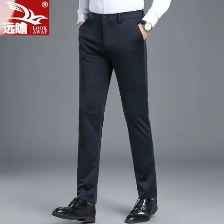 男士休闲裤春秋季商务正装免烫长裤子男2023新款宽松直筒西裤男款商品大图