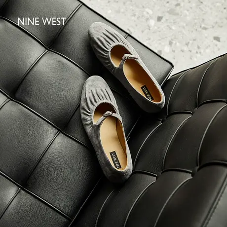 Nine West/玖熙法式玛丽珍鞋女2025夏季新款软底小羊皮通勤单鞋商品大图