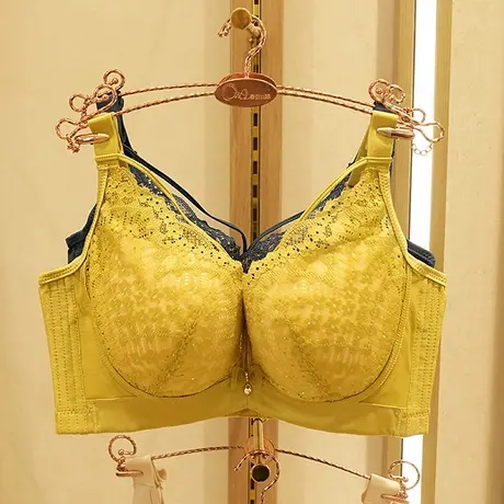 奥维丝丽新品内衣女中薄杯调整型性感蕾丝收副乳上托聚拢女士文胸商品大图