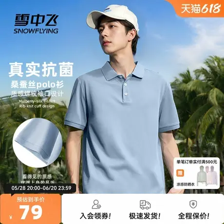 雪中飞polo衫短袖男2025新款夏季穿搭商务休闲翻领半袖男士t恤PC图片