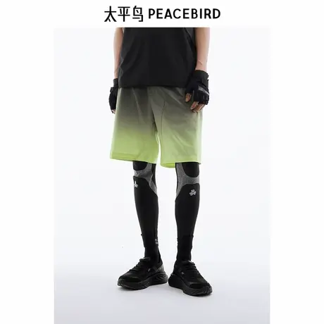 太平鸟男装 夏季新款休闲骑行短裤男B2GCE2B14商品大图