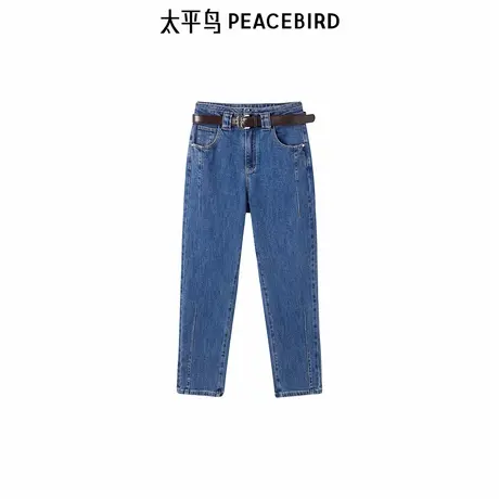太平鸟女装年冬季新款高腰哈伦牛仔裤A1HAE4272图片