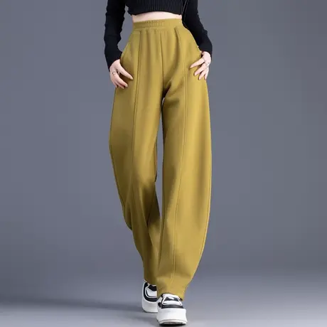 欧货卫裤2023爆款运动裤休闲裤直筒香蕉裤阔腿裤子女秋冬加厚加绒商品大图