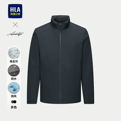 HLA/海澜之家轻商务时尚系列棉服25秋冬新款立领索罗娜保暖外套男商品大图