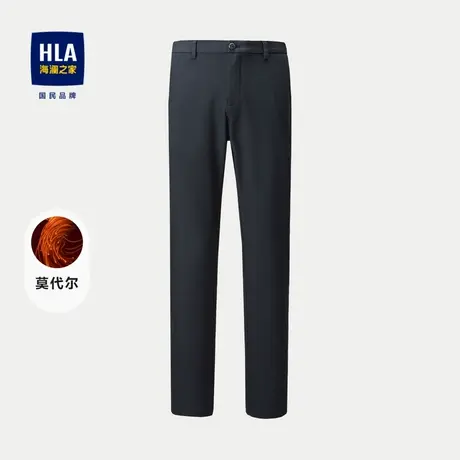 HLA/海澜之家四面弹休闲裤23秋季新款商务直筒中腰时尚简约裤子男图片