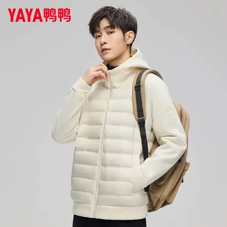 【90+系列】鸭鸭轻薄羽绒服男2025秋冬新品宽松短款连帽保暖外套Y商品大图