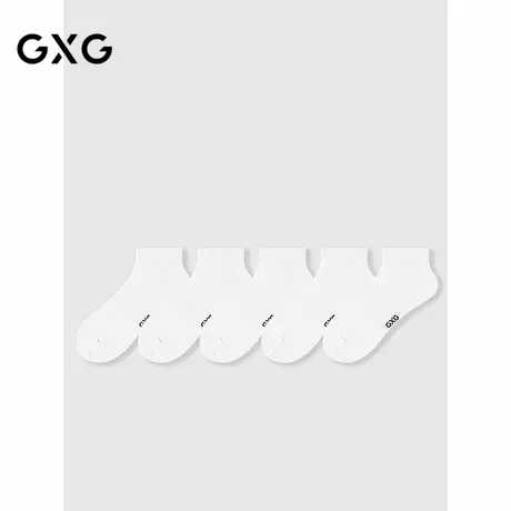GXG男士袜子【5双装】棉质透气男袜纯色舒适短袜运动袜商品大图