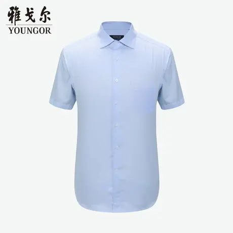 雅戈尔奥莱 商场同款男士短袖衬衫新款官方正品商务休闲短袖衬衫商品大图