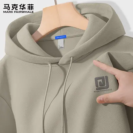 马克华菲青少年连帽卫衣男秋季2025新款美式休闲上衣男款外套潮X图片