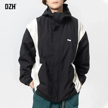 男士可拆卸袖工装夹克潮牌男春秋季冲锋衣外套男款2023新款登山服商品大图