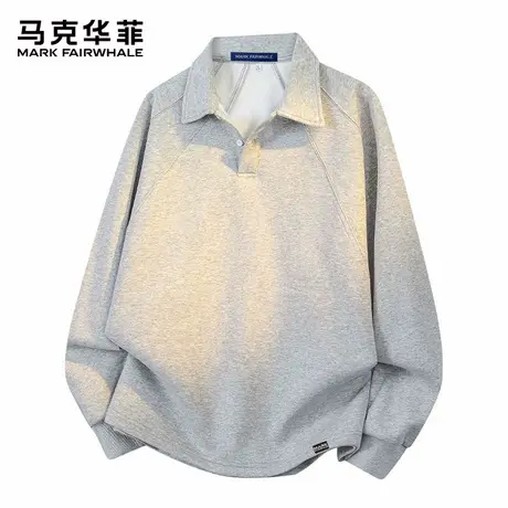 马克华菲美式重磅解构卫衣男士秋季2025新款宽松休闲POLO衫上衣服商品大图