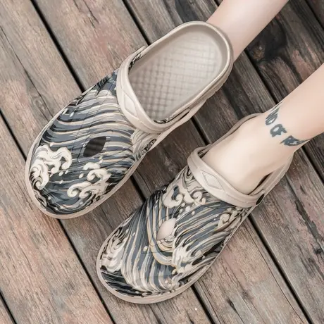 凉鞋男夏季户外2024年新款潮流室外穿两用沙滩鞋开车越南凉拖鞋男商品大图