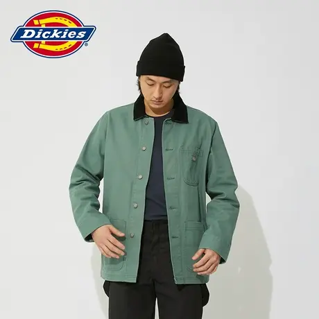 Dickies24春夏新款 水洗效果帆布面料 经典休闲工装夹克图片