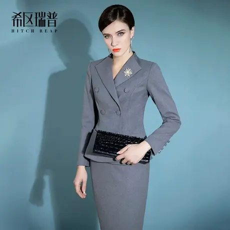 希区瑞普高端职业套装秋新款总裁气质女神范正装名媛修身西装套裙图片