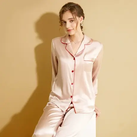 睡衣女春秋冬薄款冰丝长袖夏季2023年新网红爆款可外穿家居服套装商品大图