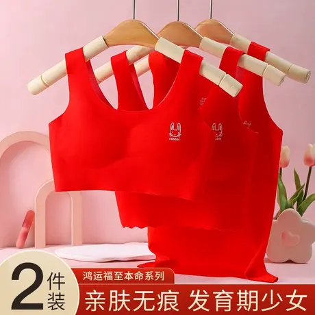 女童发育期小背心莫代尔内衣2024年儿童本命年龙年小学生初高中生商品大图