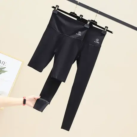 芭比裤女薄款收腹提臀春夏外穿打底九分无痕女神裤翘臀压力瘦腿裤图片