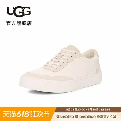 UGG春季新款男士时尚舒适轻便纯色拼接低帮系带平底休闲鞋1170561商品大图