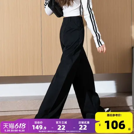 唐狮2025春季新款女休闲长裤简约工装裤宽松直筒裤显瘦美式jcc图片