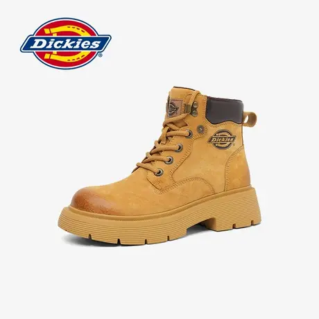 Dickies马丁靴女2024年冬季新款英伦短靴复古工装户外登山大黄靴商品大图