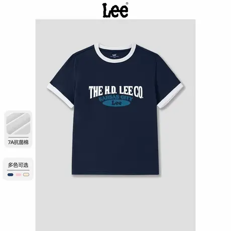 Lee童装男童夏季t恤短袖2025新款微潮中大童半袖耐脏运动儿童上衣商品大图