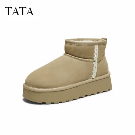 【衣橱99】TATA/他她2025冬时尚百搭女休闲雪地靴新款CWW02DD5商品大图